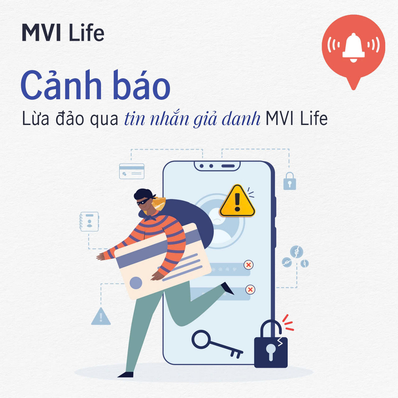 Canh bao lua dao qua tin nhan gia danh MVI Life